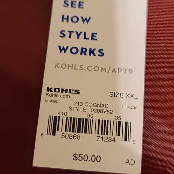 Apt. 9 Brown Cheveron Sweater NWT! - Picture 3 of 4